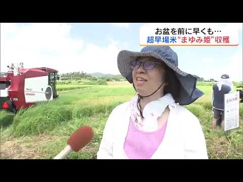 全国から「まゆみ」さん集結！本宮市で超早場米『まゆみ姫』収穫　福島