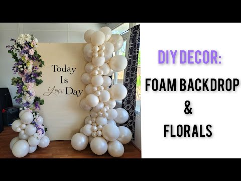 HOW TO MAKE A FOAMBOARD BACKDROP W/FLORALS