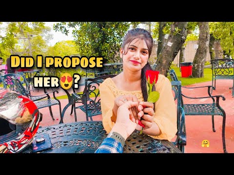 Did I Propose Her?@aahanadey 😍#propose #cutegirl #motovlog