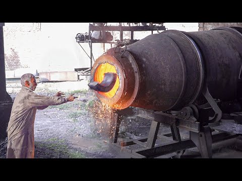 Risky Way They Produce Massive Truck Drum Brakes by Hands