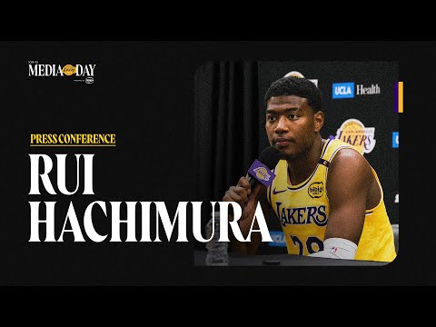 Rui Hachimura Press Conference - Lakers Media Day 2024