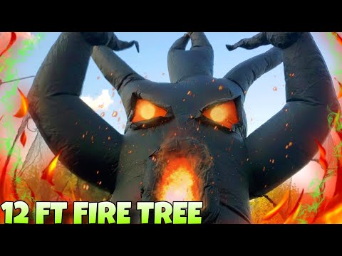 12 ft Fire Spooky Tree from At Home Halloween Inflatable blow up