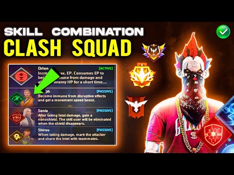 CS rank (Rusher) character combination | Best character combination in Free Fire