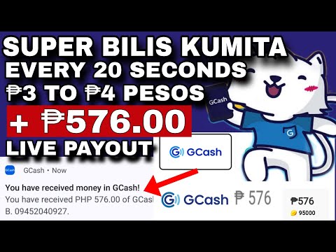 FREE GCASH ₱3.00 - ₱4.00 EVERY 20 SECONDS ₱576.00 PER DAY! LEGIT 2 MINS NASA GCASH NA NEW PAYING APP