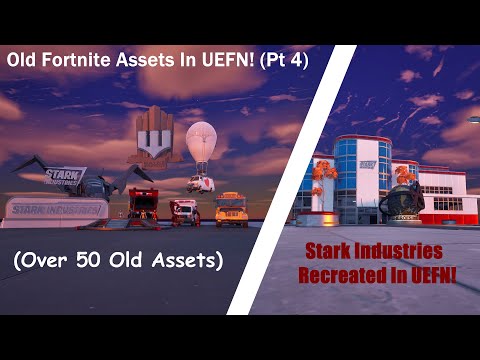 Old Fortnite Assets In UEFN Showcase! (Pt 4) | Stark Industries, Gotham City, Signs, and More!