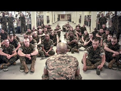 Drill Instructor Gives New Marines Some Of The Best Pieces Of Advice