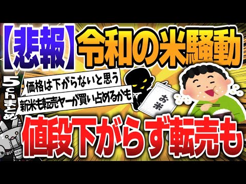 【５ｃｈスレまとめ】令和の米騒動、値段下がらず転売も【ゆっくり】