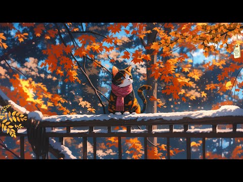 Lofi Cat Winter 🐾❄️ chill music ~ winter lofi 🎶🌬️ Winter morning playlist to boost your mood