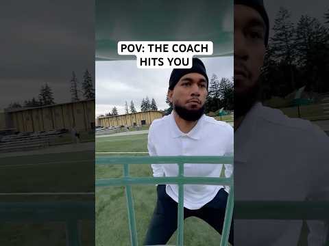 POV: THE COACH KNOCKS YOU OUT 💀💥 #football #funny #shorts