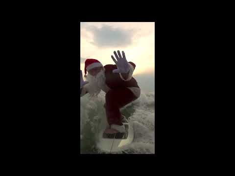 Surfing Santa! Because why not? #shorts