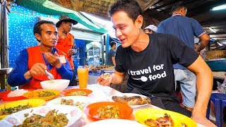 Lao Street Food - GIANT STICKY RICE Feast and Stuffed Chili Fish in Vientiane, Laos!