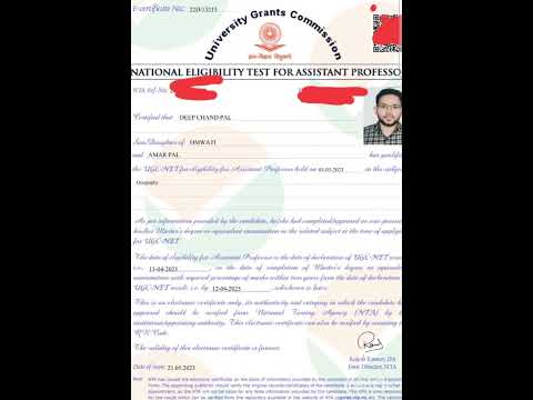 Qualified UGC Net in First Attempt #ugcnet #geography #assistantprofessor #dsssb #jrf