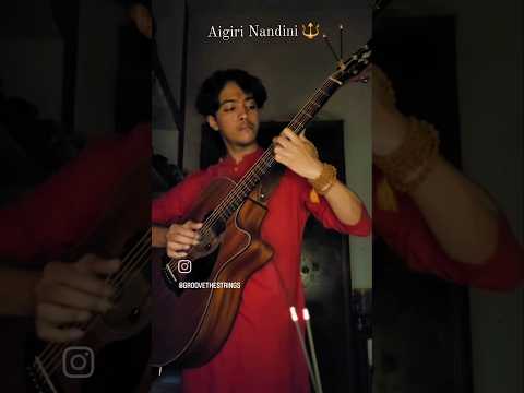 Must watch 🔱 Aigiri Nandini Epic Guitar cover- Harsh #fingerstyleguitar #navratri #durgapuja #shorts