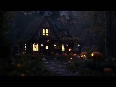 🦇Spooky House On A Rainy Night | Heavy Rain & Spooky Sounds for Relaxation