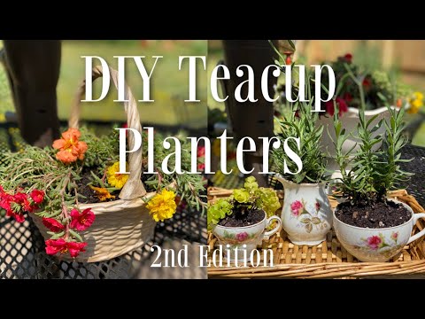 Thrift DIY| Mother's Day Gift Idea | Summer Decor | DIY Teacup Planters