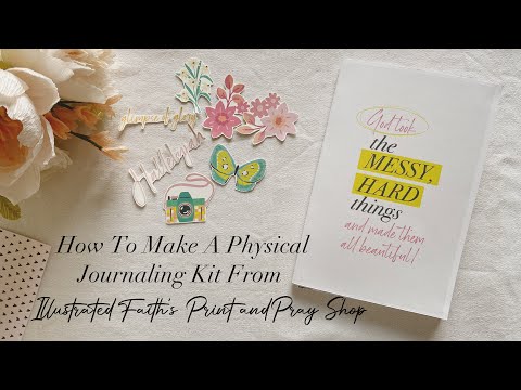 How To Make A Physical Journal Kit From Illustrated Faith’s Print And Pray Digital Shop