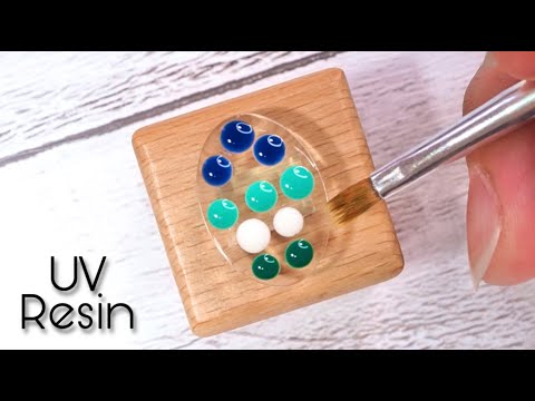 【UVレジン】大きな木を小さく描く - UV Resin【持ち歩くレジンアート】