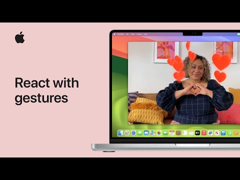 How to react with hand gestures on Mac | Apple Support