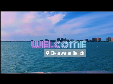 Welcome to Clearwater Beach, FL 🏝🛥🌊☀️#beach #ocean #seaview #sunset #nature #scenery #relaxingvideos