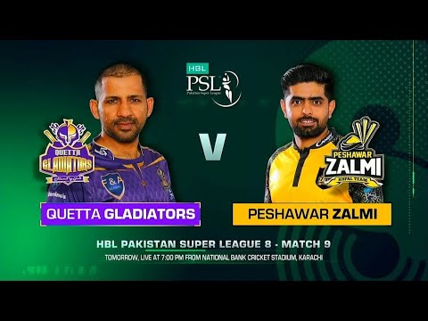 Quetta Gladiators vs Peshawar Zalmi, 9th Match