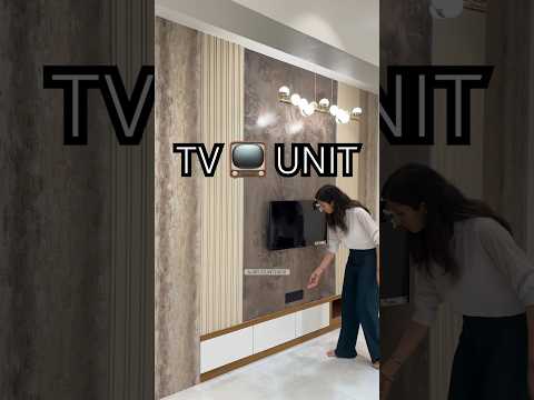 😲👌Best TV Unit Design for living room #tvunit #interiordesign #homedecor #livingroom #shorts