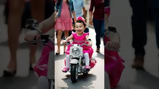 Adorable baby on motorcycle part 3  #shorts #shortvideo #short #babyshorts #funny #babymodel #baby