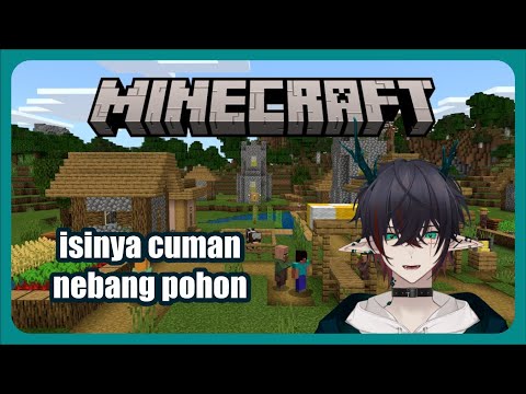 【VS】isinya cuman nebang pohon【Vtuber Indonesia】#shorts #minecraft