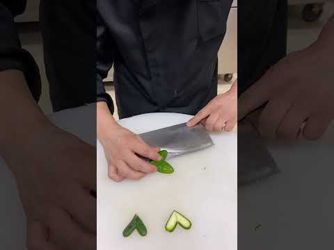 Cucumber Cut Into Hearts#food #cuttingskills