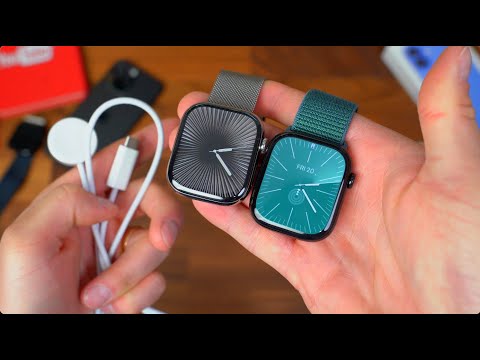 Apple Watch Series 10 Unboxing: Titanium vs Jet Black!