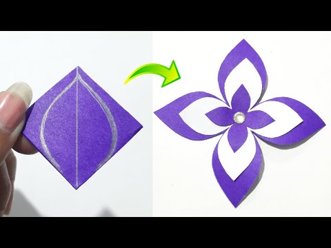 Easy Paper Flower Making Idea | How To Make Paper Flower | Beautiful Paper Flower Making Craft