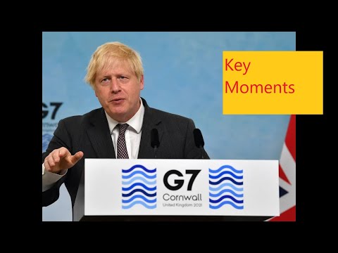 Key Moments of UK PM Boris Johnson at 47th G7 Summit Cornwall | Q & A | Vaccine | Education | France