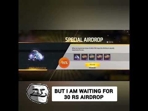 I Get 50 ₹ Airdrop But I Want 30 ₹ Airdrop 😅▪️|| GARENA FREE FIRE || #shorts #freefire