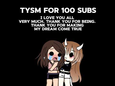 TYSM FOR 100 SUBS!!!!! 💗💗💗💗💗💗 #gacha #meme #gachalife #gachaclub #edit #gachaedit #memes