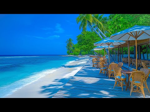 Tropical Beach Vibes With Happy Bossa Nova Jazz - Positive Bossa Nova Jazz & Summer Ocean Wave Sound