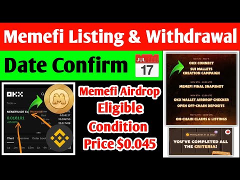 Memefi Listing & Withdrawal Date Confirm | MemeFi Coin Price Prediction ?.. Memefi Airdrop Eligible