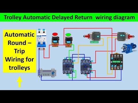 Automatic Forward & Backward Trolley System Wiring | How to Set Up Automatic Round-Trip Trolley |