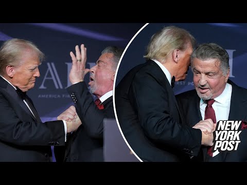 Sylvester Stallone calls Trump a 'mythical figure' & 'second George Washington' at Mar-a-Lago event