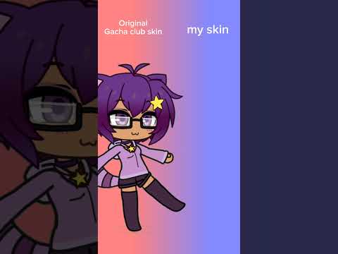 Original Gacha club skin vs my skin #gachaclub #gacha #gachameme