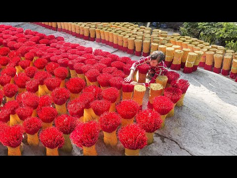 Inside Vietnamese Village Producing Millions of Incense Sticks by Hands