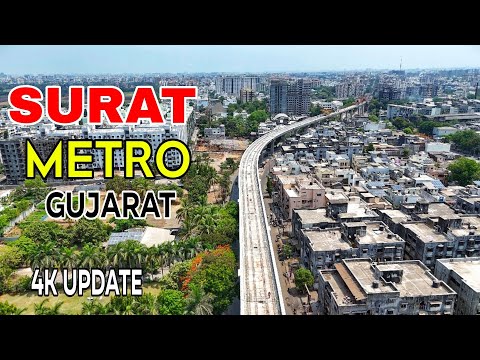 Surat Metro Latest Progress Video June 2024 | Dream City To Rupali Canal | GMRCL