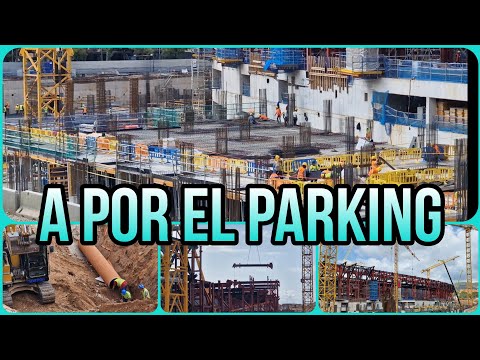 🔴OBRAS CAMP NOU(27 de Agosto)⚠️Empiezan a colocar ferrala en los forjados del parking