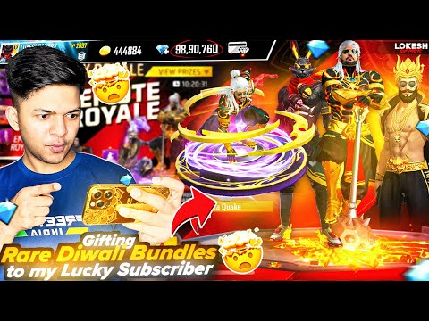 Free Fire Diwali Rare Bundles Gifts For Subscriber Worth 20,000 Diamonds 💎