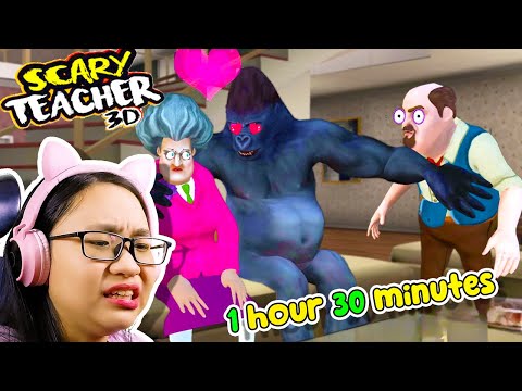 I Played Scary Teacher 3D for 1 Hour 30 Minutes! (SUPERCUT PART 4)