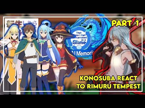 Konosuba React To Rimuru Tempest | Gacha React | 1/2