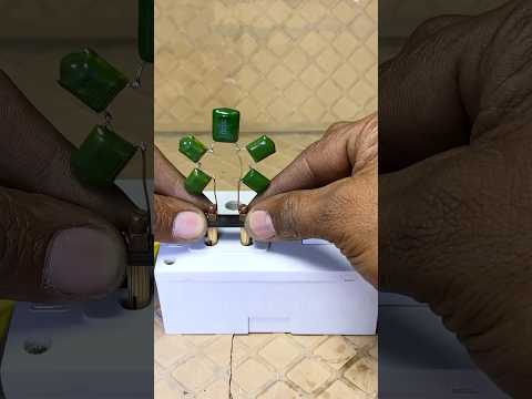 #shorts polyester capacitor vs 220v Electricity ⚡️#experiment #electrical #technicalchahal1m