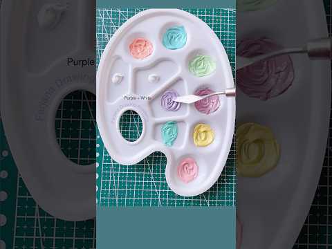 How to make pastel colours #colormixing #painting #shorts