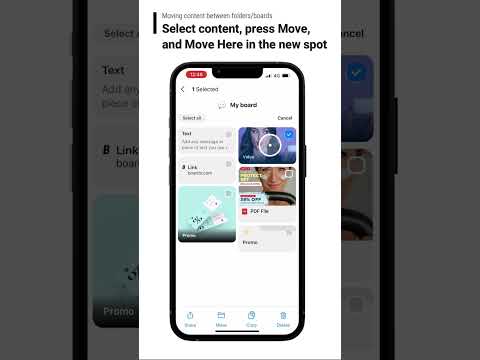 Organize content in a board iOS | Boards App