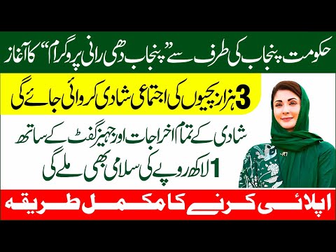 CM Punjab Dhee Rani Program | How Apply Online For Punjab Dhee Rani Program | By Education Updates