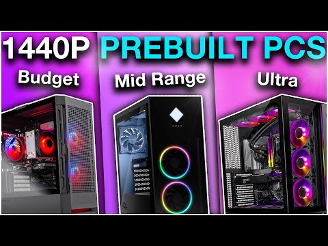 Best Prebuilt Gaming PCs in 2024 for 1440p Resolution!🔥