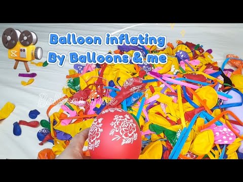 INFLATING BIG PRINTED BALLOON [ compilation ]#balloons